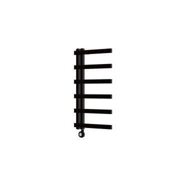 Ecostrad Vanto Velto Thermostatic Electric Towel Rail - Black 300w (500 x 800mm)
