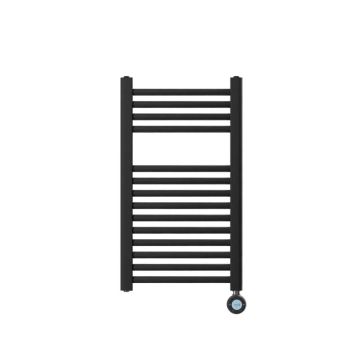 Ecostrad Fina-E Velto Thermostatic Electric Towel Rail - Anthracite 200w (400 x 700mm)