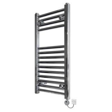 Ecostrad Fina-E Thermostatic Electric Towel Rail - Chrome 200w (400 x 700mm)