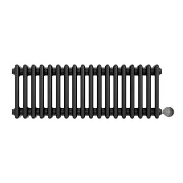 Ecostrad Allerton iQ WiFi Low Triple Column Electric Radiator - Anthracite 1000w (830 x 300mm)