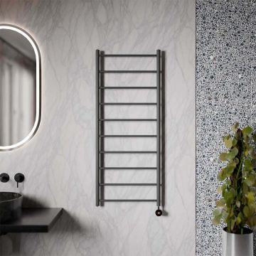 Ecostrad Round Jet TriQ WiFi Electric Towel Rail - Anthracite