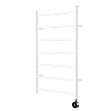 Ecostrad Round Jet TriQ WiFi Electric Towel Rail - White 300w (500 x 800mm)