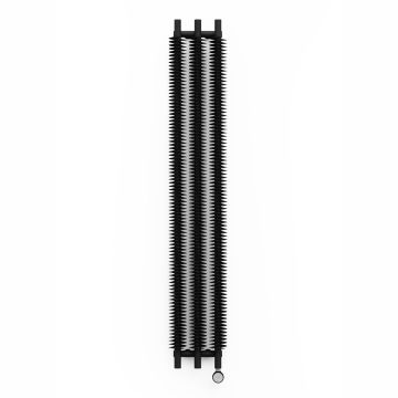 Terma Ribbon V E Vertical Designer Electric Radiator - Black 600w