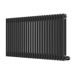 Ecostrad Allerton TriQ WiFi Horizontal Double Column Electric Radiator - Anthracite 1500w (1190 x 600mm)