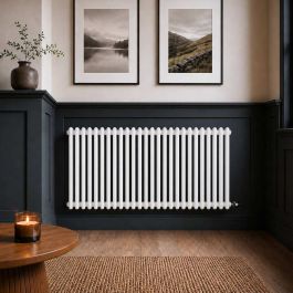 Ecostrad Allerton TriQ WiFi Horizontal Double Column Electric Radiator - White