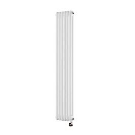 Ecostrad Allerton TriQ WiFi Vertical Double Column Electric Radiator - White 1000w (290 x 1500mm)