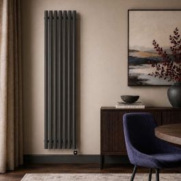 Ecostrad Alto TriQ WiFi Vertical Designer Electric Radiator - Anthracite