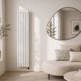 Ecostrad Alto TriQ WiFi Vertical Designer Electric Radiator - White