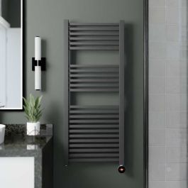 Ecostrad Cube TriQ WiFi Electric Towel Rail - Anthracite