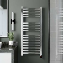 Ecostrad Cube TriQ WiFi Electric Towel Rail - Chrome 