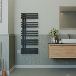 Ecostrad Scena Electric Towel Rail - Black