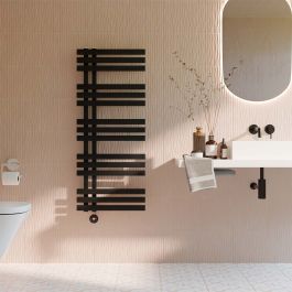 Ecostrad Scena TriQ WiFi Electric Towel Rail - Black