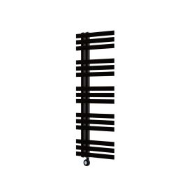 Ecostrad Scena Velto Thermostatic Electric Towel Rail - Black 600w (500 x 1200mm)