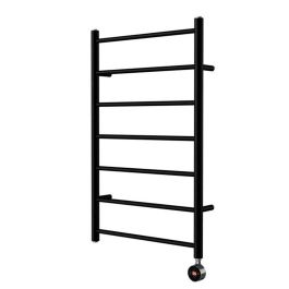 Ecostrad Round Jet TriQ WiFi Electric Towel Rail - Black 300w (500 x 800mm)