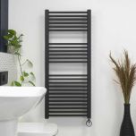 Ecostrad Cube Thermostatic Electric Towel Rail - Anthracite 