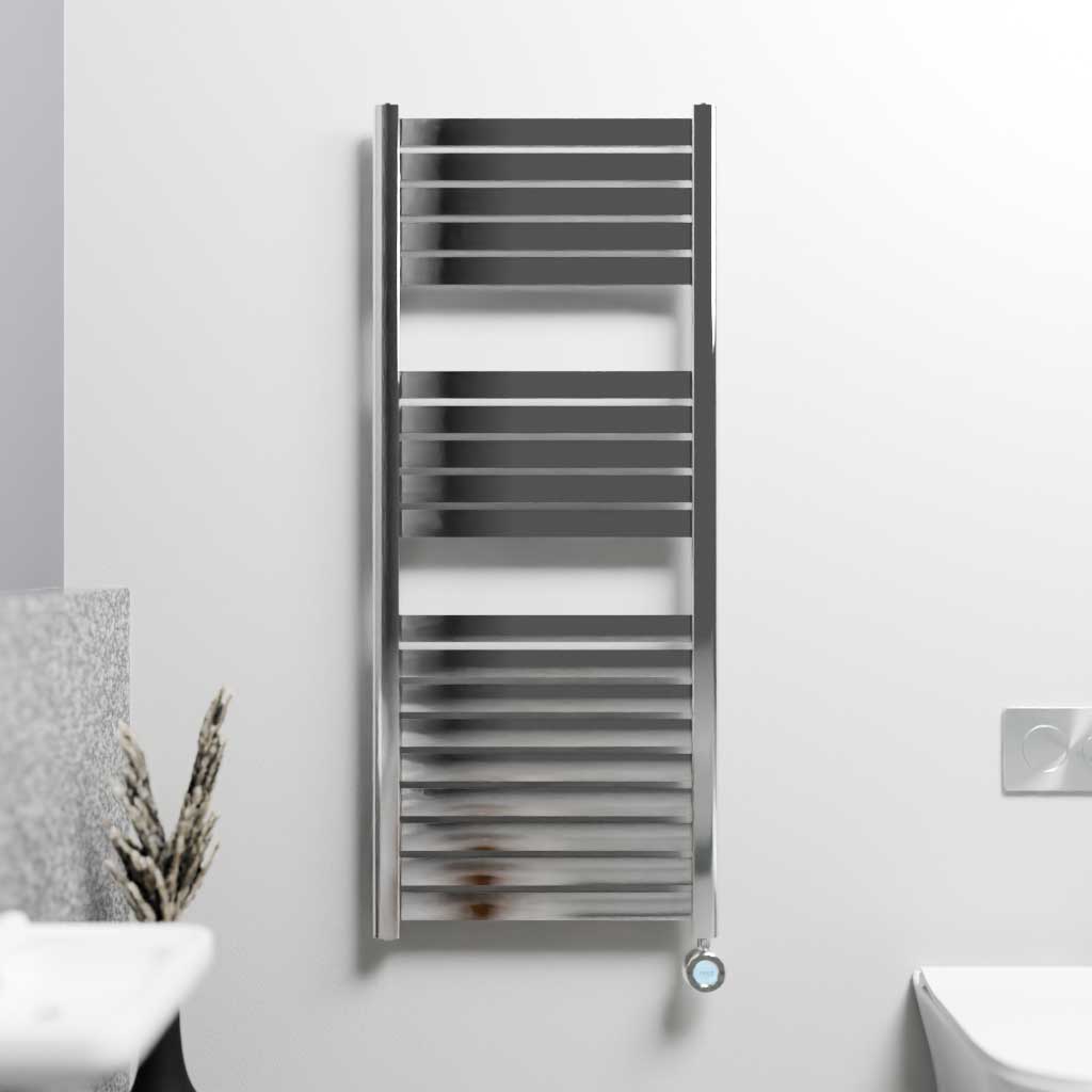 Ecostrad Scala Velto Thermostatic Electric Towel Rail - Chrome