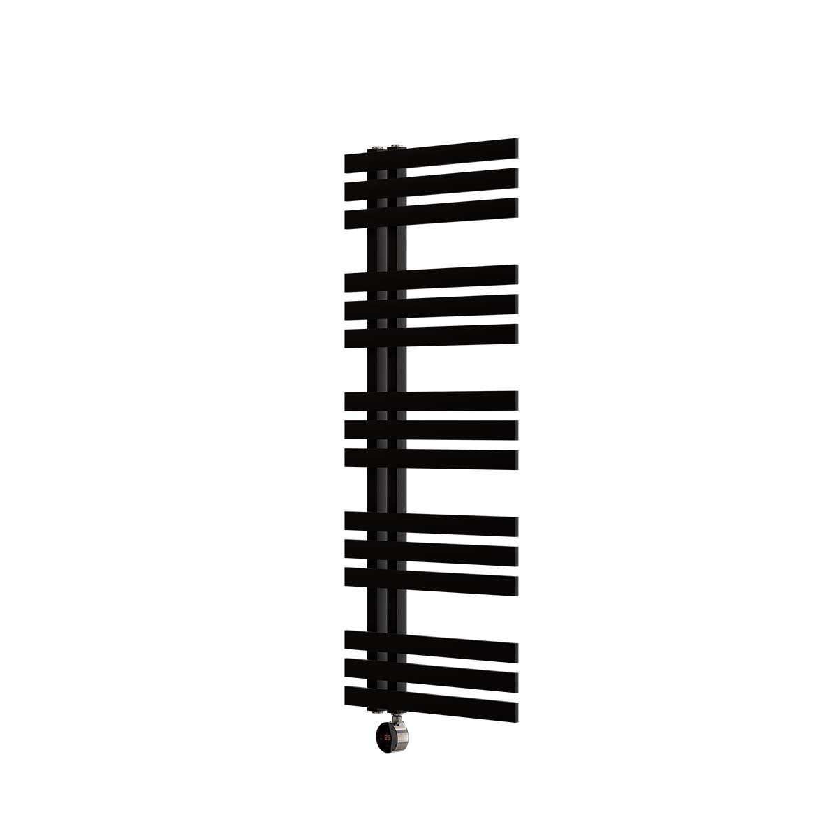 Ecostrad Scena TriQ WiFi Electric Towel Rail - Black 600w (500 x 1200mm)