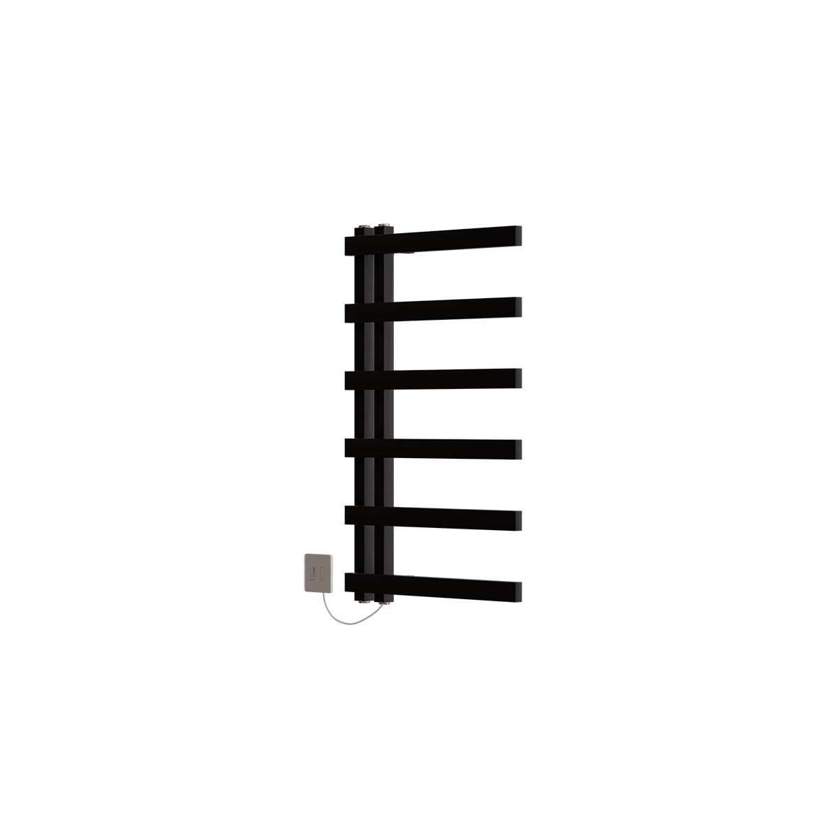 Ecostrad Vanto Electric Towel Rail - Black 300w (500 x 800mm)