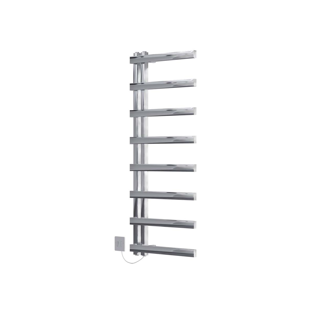 Ecostrad Vanto Velto Thermostatic Electric Towel Rail - Chrome 400w (500 x 1150mm)