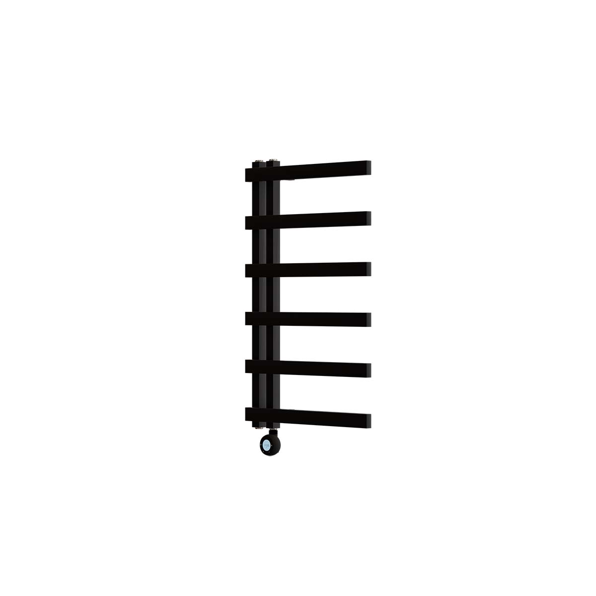 Ecostrad Vanto Velto Thermostatic Electric Towel Rail - Black 300w (500 x 800mm)
