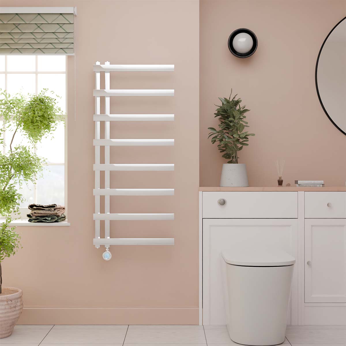 Ecostrad Vanto Velto Thermostatic Electric Towel Rail - Chrome