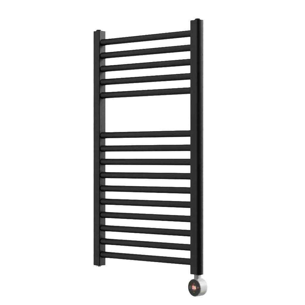 Ecostrad Fina-E TriQ WiFi Electric Towel Rail - Black 200w (500 x 800mm)