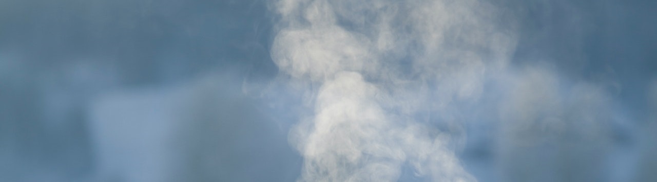 Steam in air