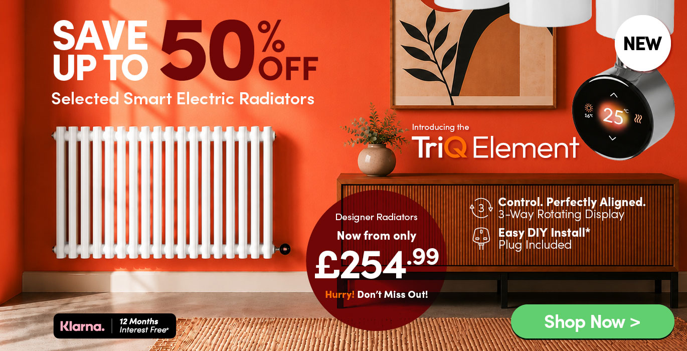 Up to 50% off smart electric radiators