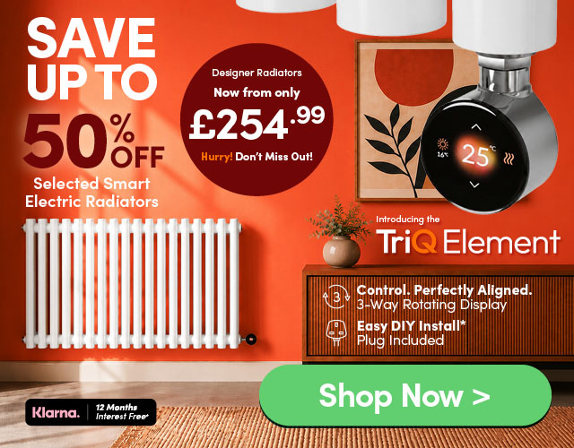 Up to 50% off smart electric radiators