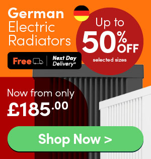 50% off selected German electric radiators