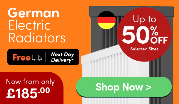 50% off selected German electric radiators