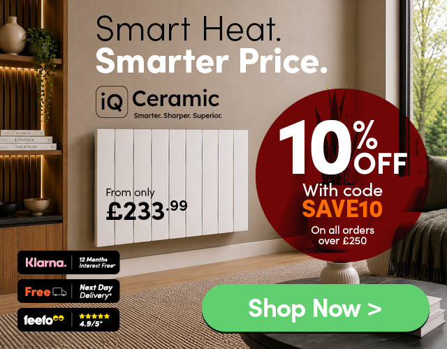 10% off orders over £250 with code SAVE10 - Shop Bestselling iQ Ceramic Electric Radiators